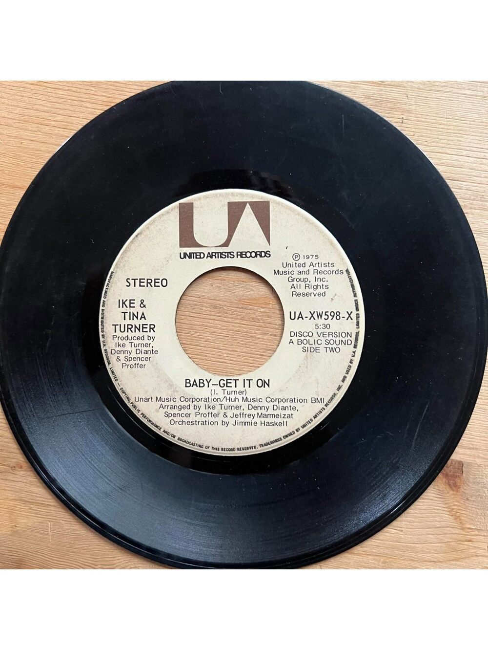 Ike & Tina Turner - Baby-Get it On 45rpm VG+ R14